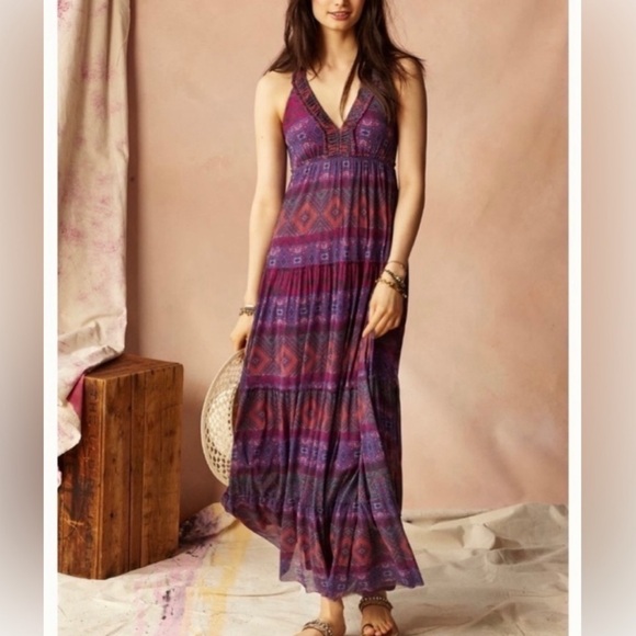 ANTROPOLOGIE Weston Wear Rubus Maxi Dress. Size Small - Picture 2 of 8